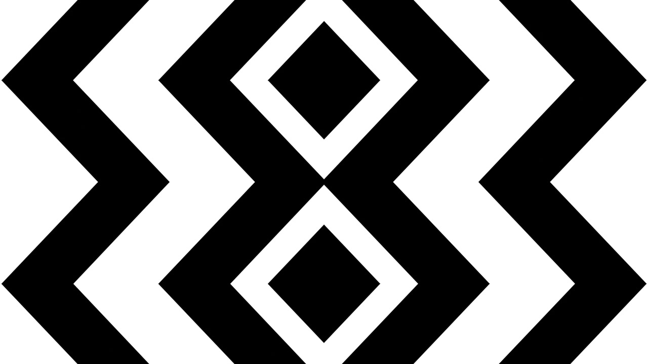 Seamless Loop of Abstract Black and White Geometric Pattern
