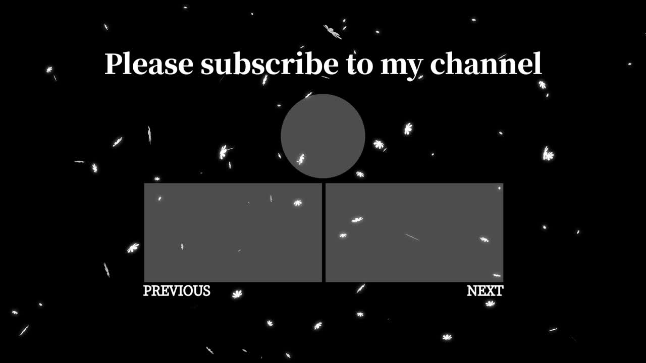 코스모스 꽃 입자 엔드 카드 엔딩 스크린 모션 그래픽