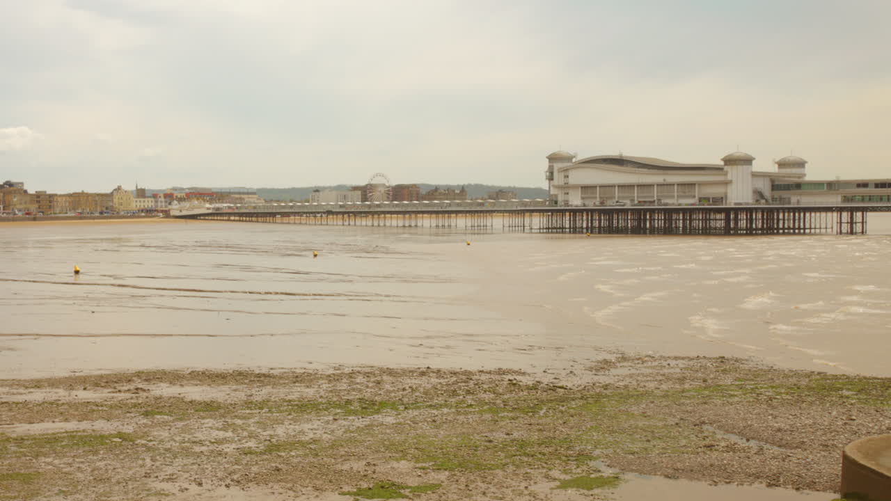 Seascape of a Pier on a Calm Day