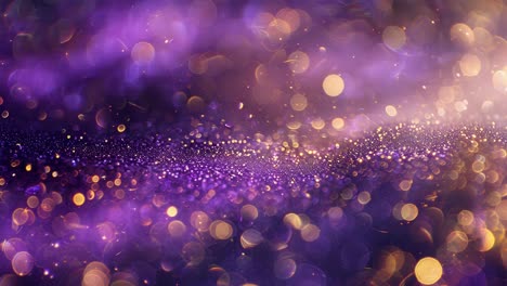 purple and gold bokeh background