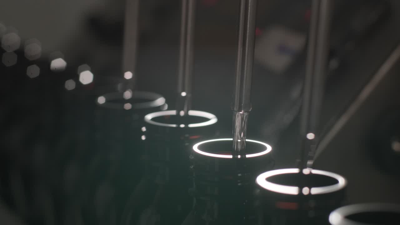 Laboratory glassware with pipettes