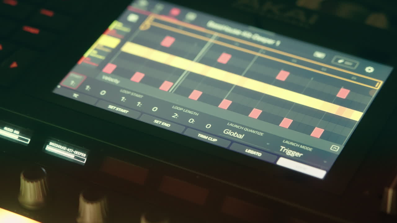 Close-up of a Digital Music Production Controller