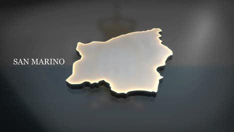 mapa animado en 3d de san marino