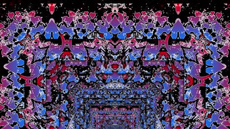 romantic artistic background. surreal picture. movement through the tunnel from the arches. animated 4k graphics.