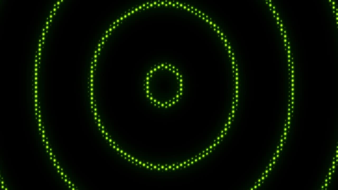 Circle light bulb Animation, Rendering, Background, Loop.