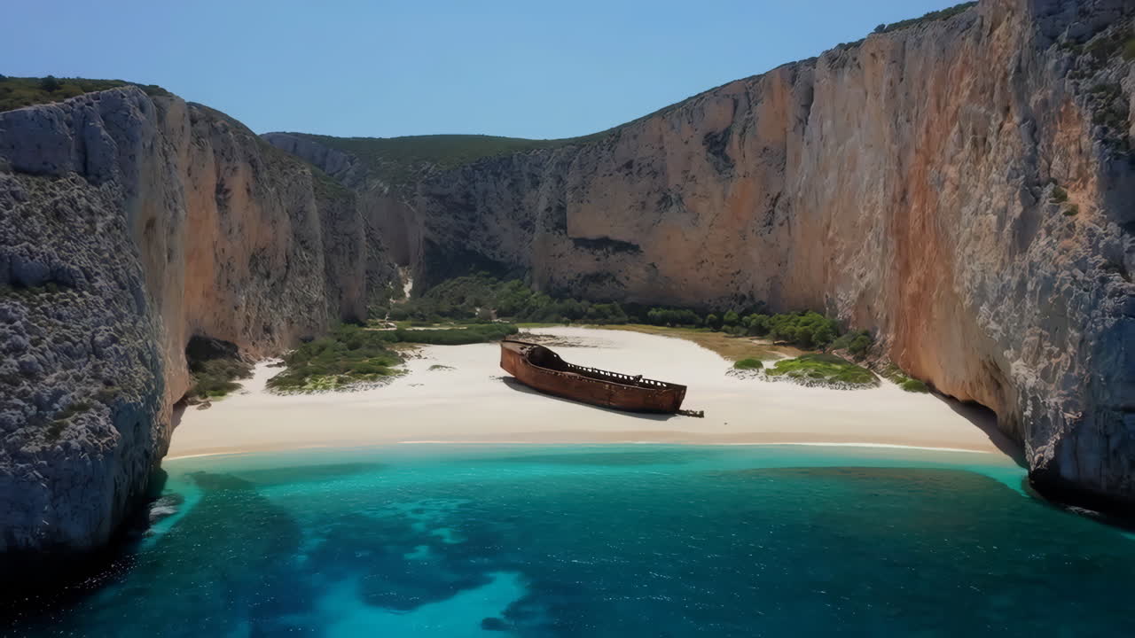 Shipwreck Beach (Navagio) in Zakynthos, Greece