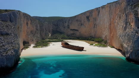 shipwreck beach (navagio) in zakynthos, greece