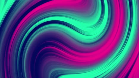 fondo de línea ondulada de neón cian