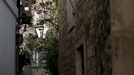 charming alleyway in a historic european town