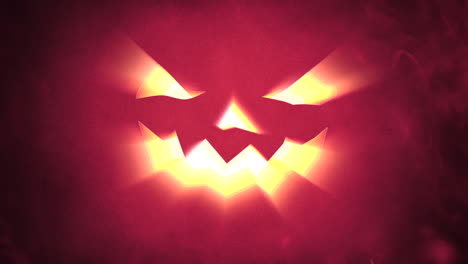 calabaza roja con luz