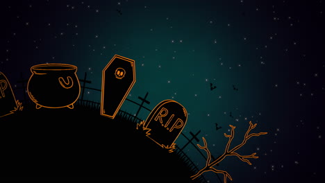 Halloween-Hintergrundanimation-Mit-Särgen-5
