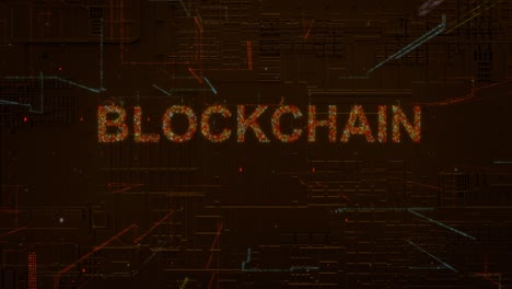 parole blockchain icona codice digitale tecnologia background stock video intelligenza artificiale, tecnologia, immagine generata digitalmente, icona, tridimensionale