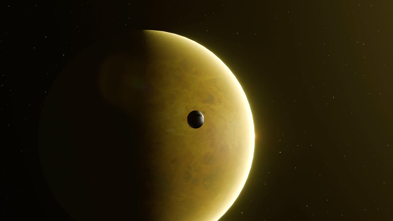 3D-Animation von Venera 4 auf dem Weg zum Planeten Venus.