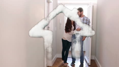 casa de ensueño y pareja