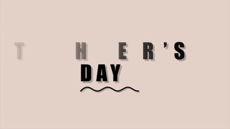 modern fathers day text with geometric wave on fashion gradient