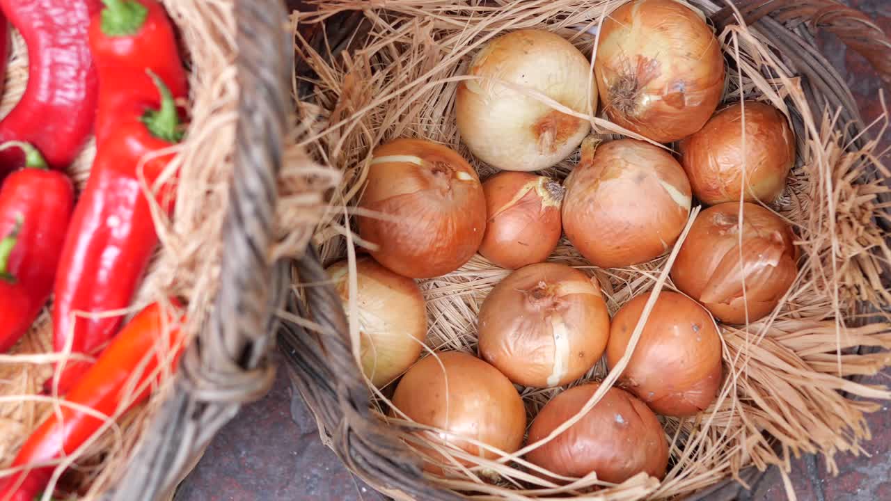 Onions in a Basket