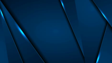 dark blue corporate motion background with glowing lights