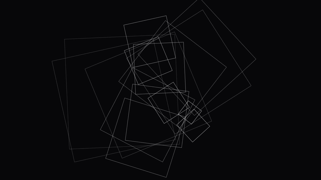 Abstract Digital Glitch and Geometric Line Animation