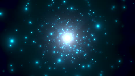 motion blue particles and stars in galaxy abstract background 10