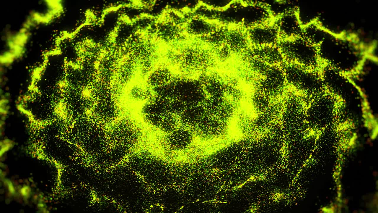 partículas espirales brillantes abstractas