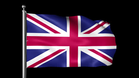 union jack flag waving in the wind