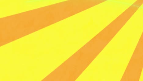 Animation-of-yellow-lines-over-orange-background