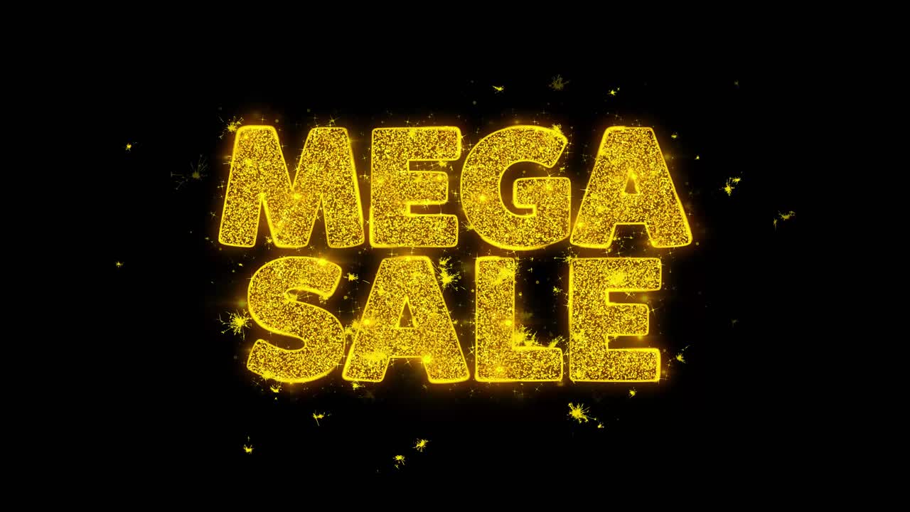 Mega Sale Sparkling Graphic Design