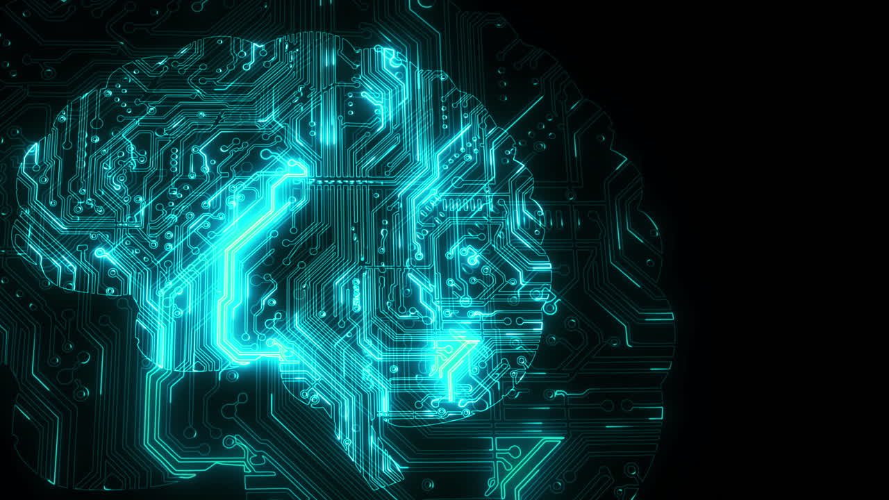 Artificial Intelligence Brain Circuit Board