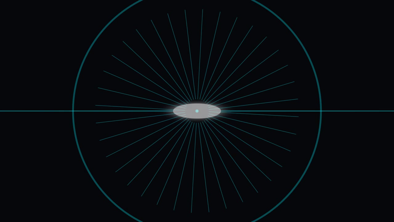 Abstract Digital Animation of Expanding Light Rings and Particles