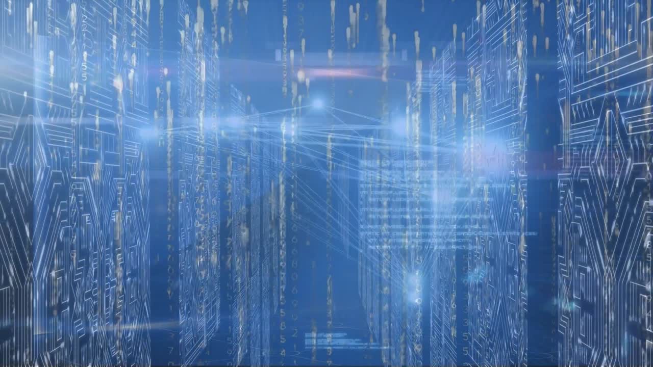 Animation of connections over servers