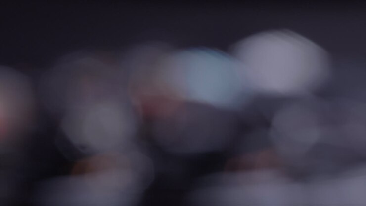 Blurred Background With Bubbles And Bokeh Lights
