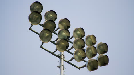 stadium flood lights on a football field