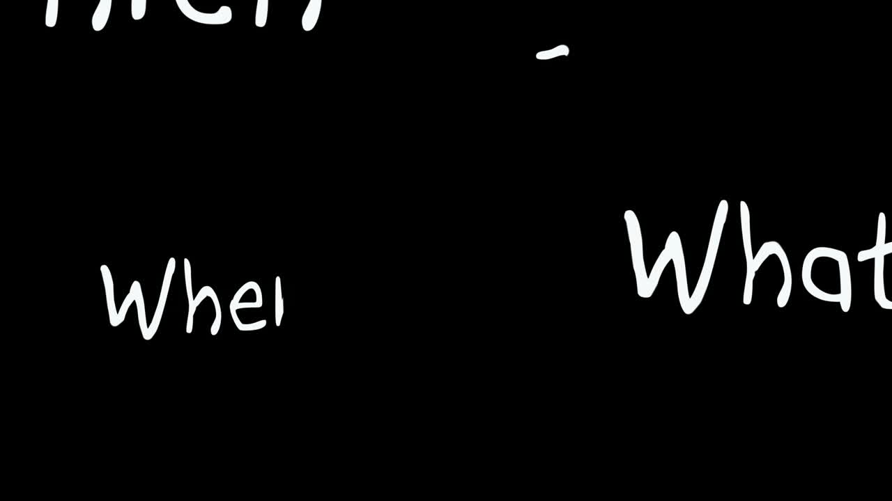 질문 단어 몽타지