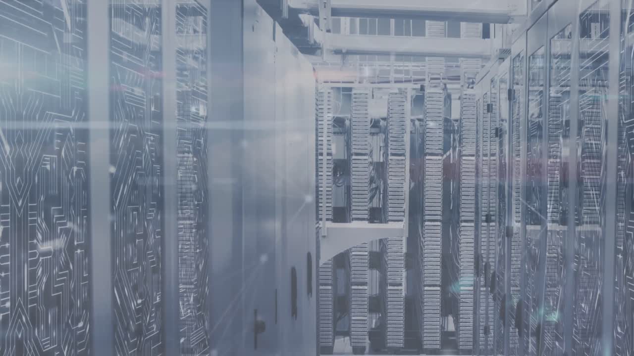 Animation of connections over servers
