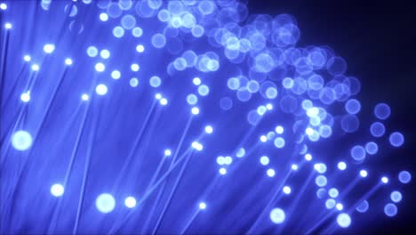 fiber optic cables and light