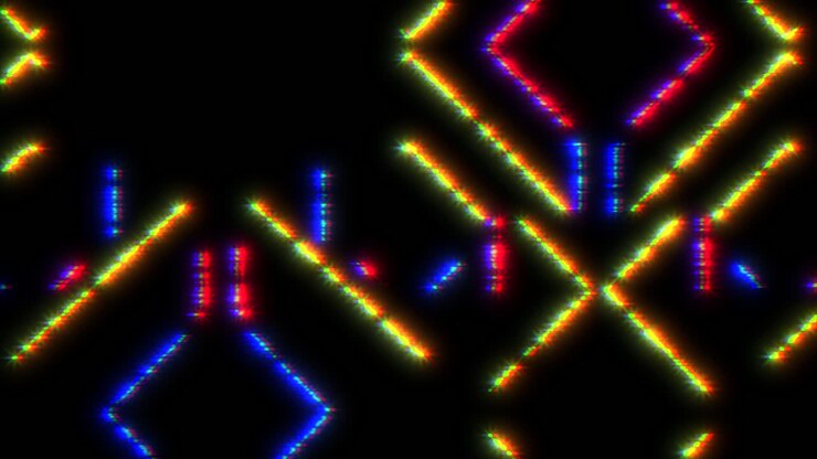 Vibrant line pattern a multicolored composition with purpose