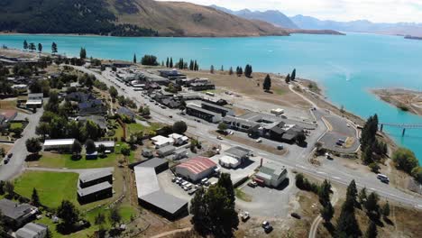 Aldea-Del-Lago-Tekapo,-Nueva-Zelanda