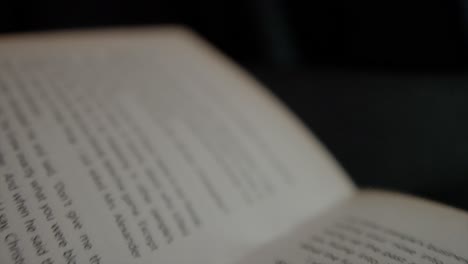pages of a book and motion blur