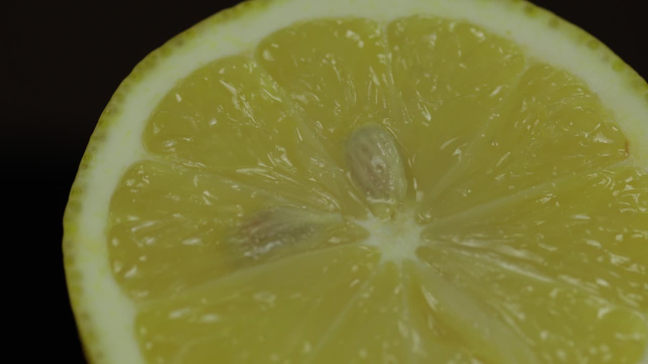 Delicious lemon cut for squeezing fresh juice. Lemon half
