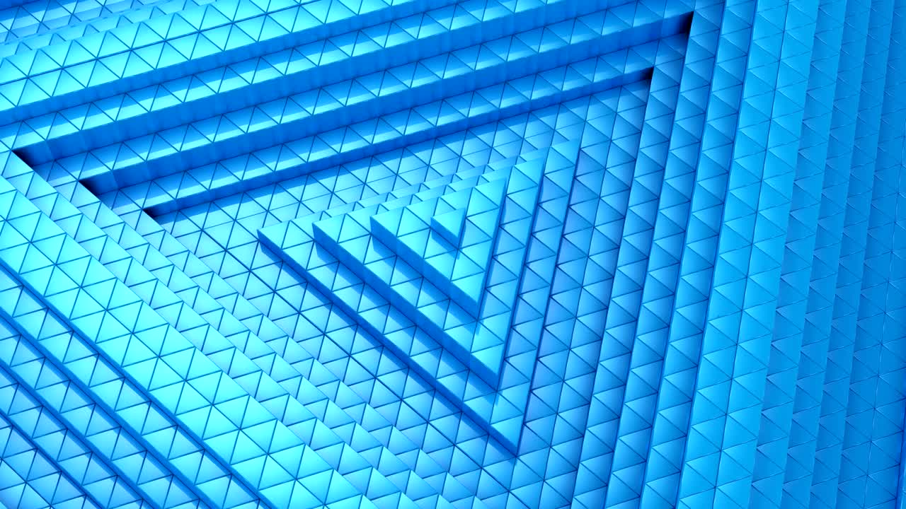 los triángulos formaron una onda