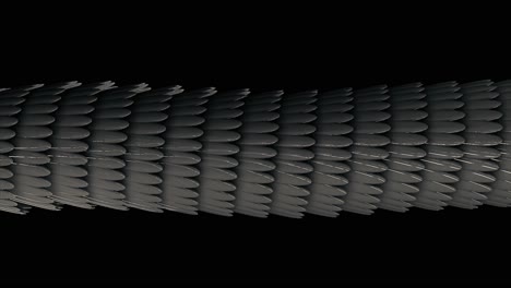 modello astratto di scale bianche e nere