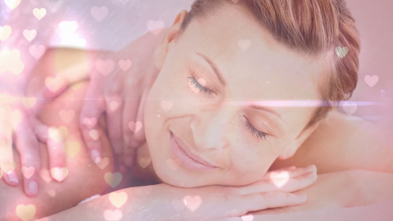 마사지를 받는 여자