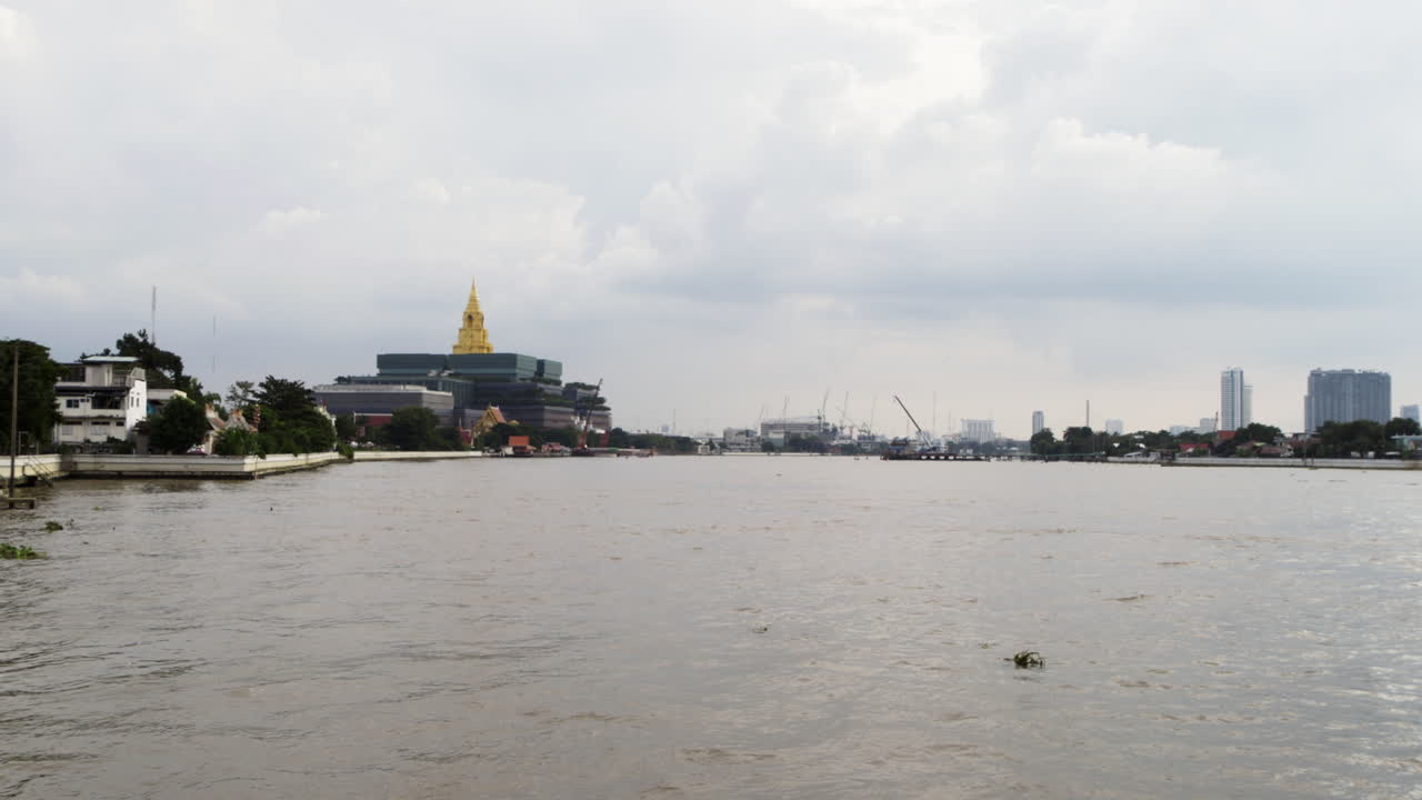 New Thai Parliament Building by the Chao Phraya River in Bangkok with a Magnificent Golden Buddha Statue Hall for House of Representatives Sessions