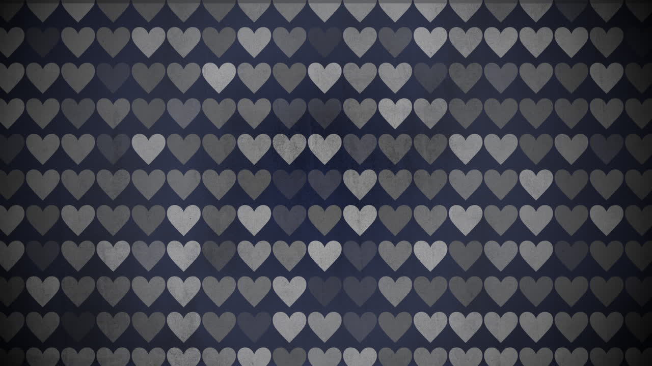 Motivo animato di cuori colorati 15