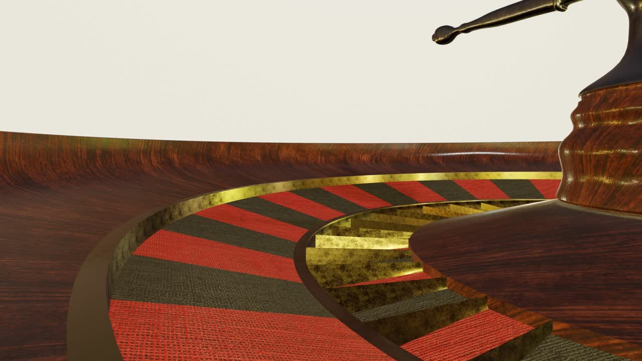 рулетка в казино изолирована на белом фоне. азартные игры.