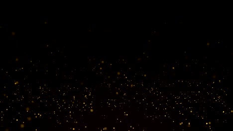 gold particles background. loop