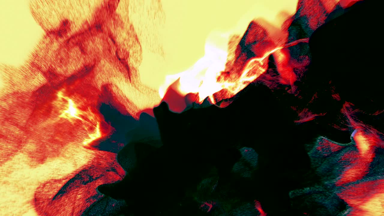 volúmenes de humo abstracto, animación de partículas, bucle