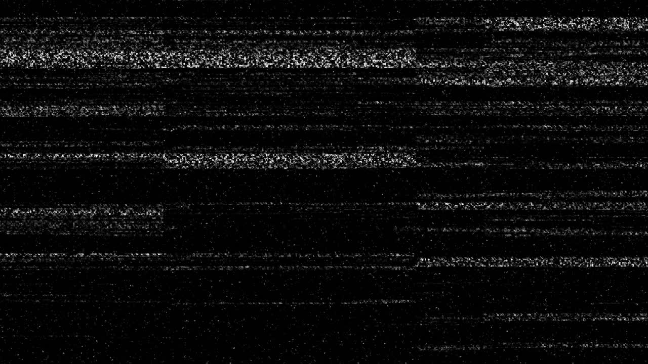 Black and White TV Static Noise Background