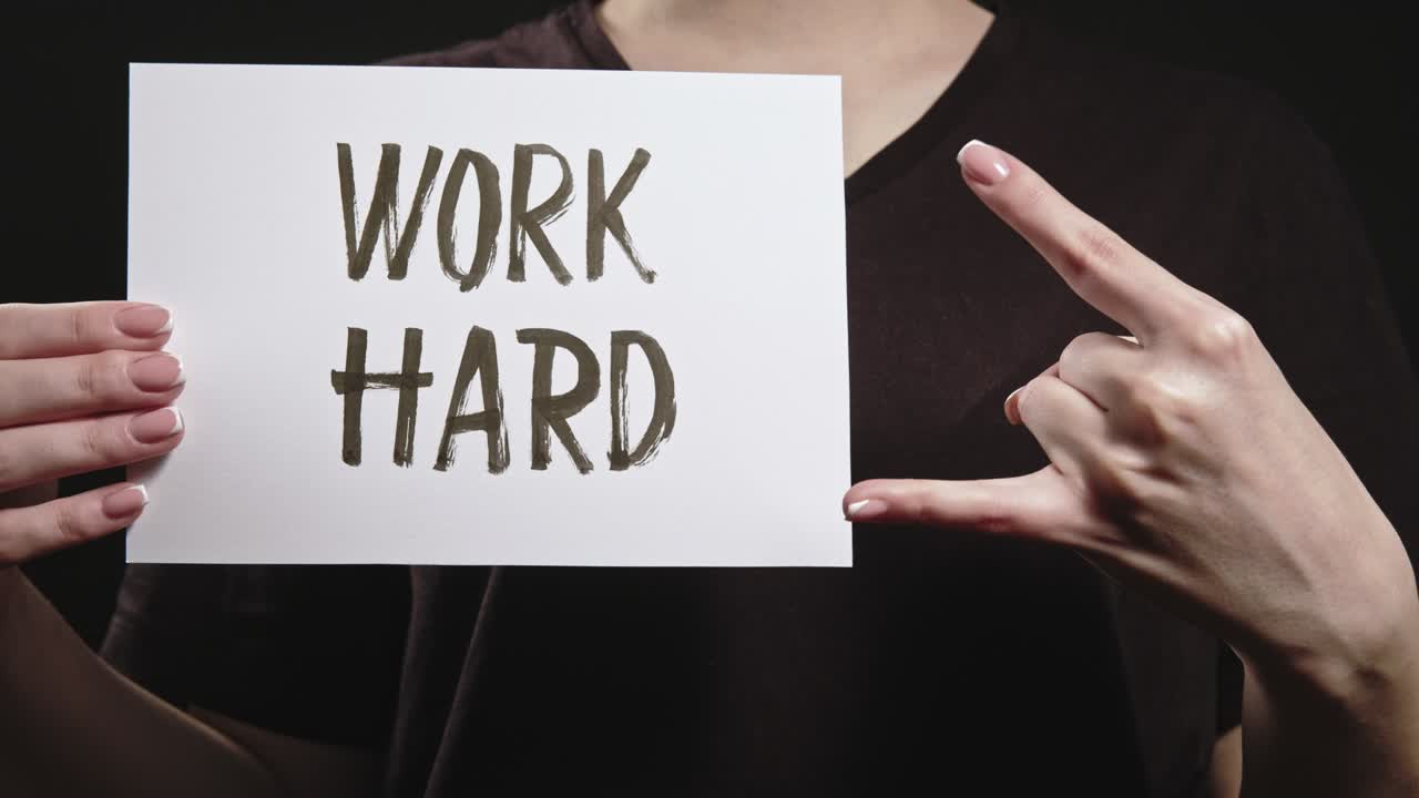 열심히 일하라 은 승리를 표시하는 손의 제스처 세트 2