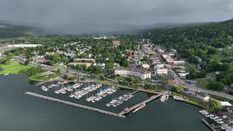 aerial view of seneca lake south end